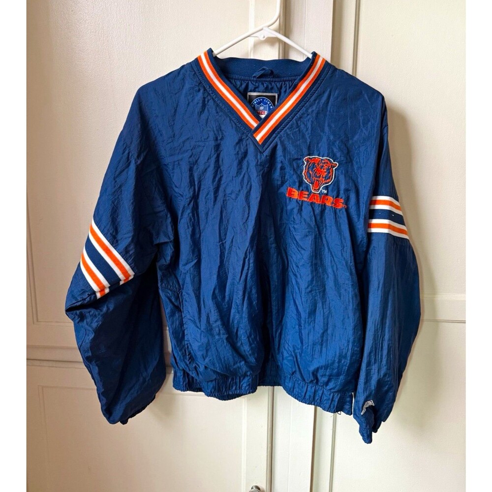 Vintage 90s Chicago Bears Jacket Youth L 14-16 Genuine Stuff NFL Pullover